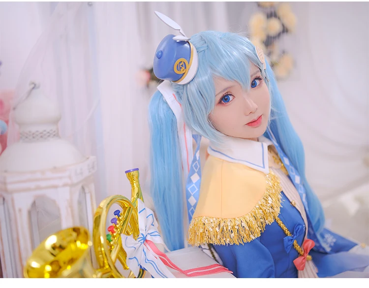 Косплей «Love Vocaloid Snow Miku»; коллекция года; Хацунэ Мику; маскарадный костюм; модельные туфли; костюмы на Хэллоуин