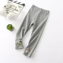 Запустите количество леггинсы Детские хлопковые леггинсы K7964 маленькие пчёлки