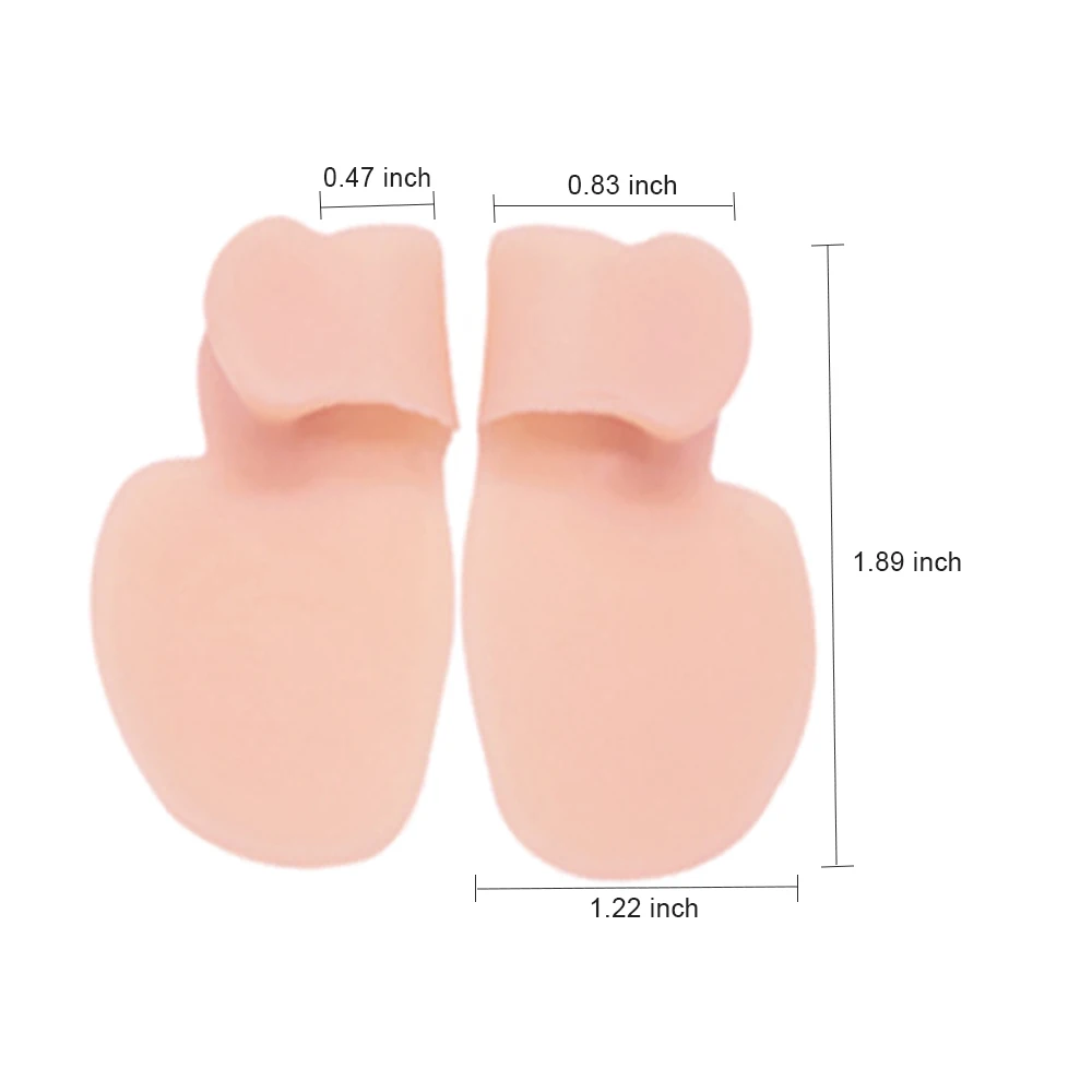 2Pcs Silicone Gel Hallux Valgus Foot Care Tool Bunion Toe Bone Corrector Protector Straightener Spreader Pedicure C1347