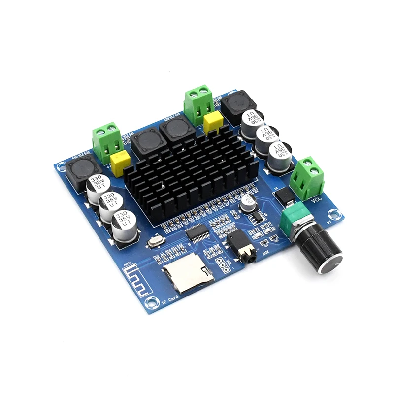 TDA7498 Wireless Bluetooth 5.0 Digital amplifier board XH-A105 Dual Channel 2*100W Stereo Audio AMP Module Support TF Card AUX