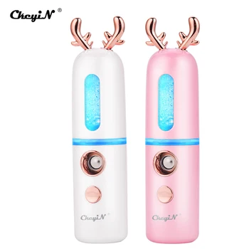 

CkeyiN Portable Water Nano Deer Face Sprayer 30ML Mister Handheld Skin Nebulizer Firming Steam Face Moisturizing Beauty Machine