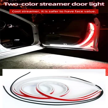 

2pcs/set Cars Door Lights Car Opening Warning LED Lamps Strips Anti Rear-end Collision Decorative Light Belt Car Accessories