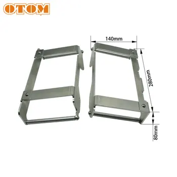 

OTOM Motorcycle Radiator Grille Guard Cover Protector Water Box Side Bracket Oil Cooler Protection For YAMAHA YZF YZ WRF 250 450