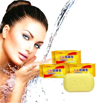 

Shanghai traditional sulfur antifungal soap skin bath to remove black, whitening and fade acne treatment soap papule cleaning