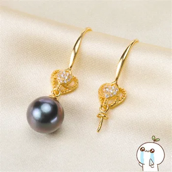 

Beautiful Hot Wholesale Earrings Findings, Women DIY Pearl Earrings Settings Classic Design
