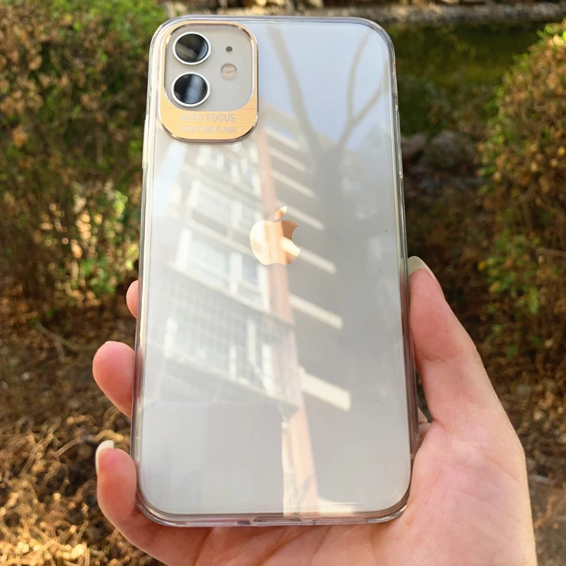 Роскошный противоударный прозрачный силиконовый чехол для телефона iPhone 11 Pro X XS Max
