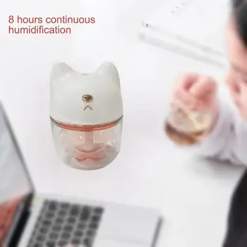

Cute Cat Claw Cup Air Humidifier USB Desktop Diffuser Mist Maker Ultrasonic Aroma Essential Steamer Colorful Night Light