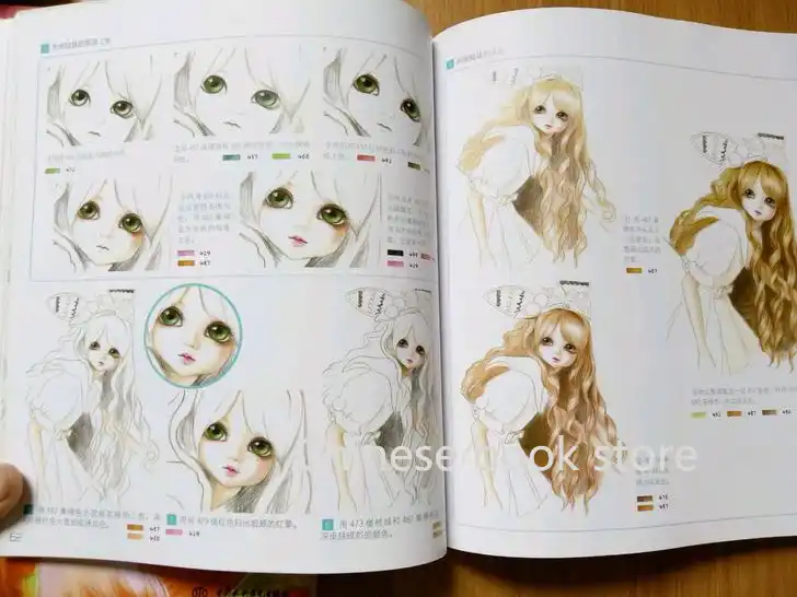 muñecas pintadas a lapiz