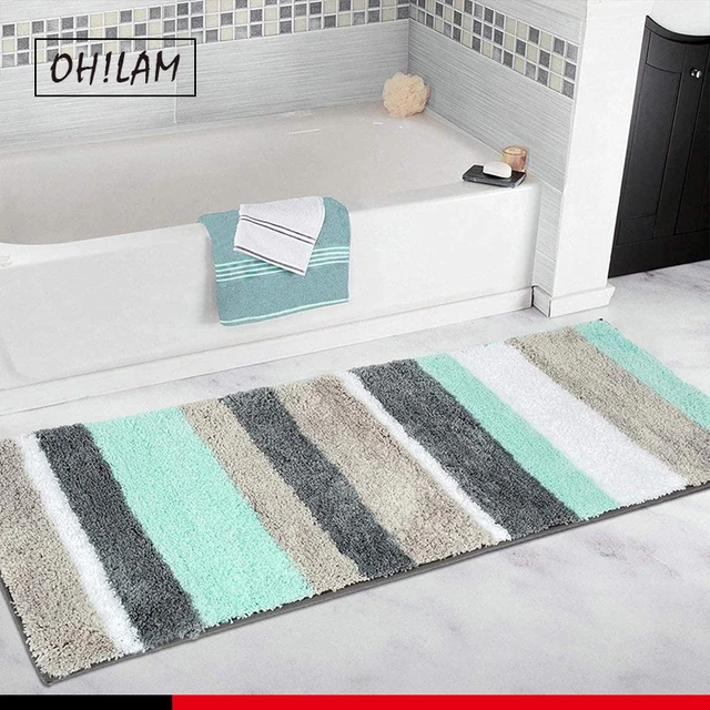 Bath Rug Set Microfiber Bathroom Shower Rugs Toilet Mat Non Slip