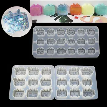 

Cartoon TV Pendant UV Resin Molds Jewelry Silicone Mold Jewelry Making Tools