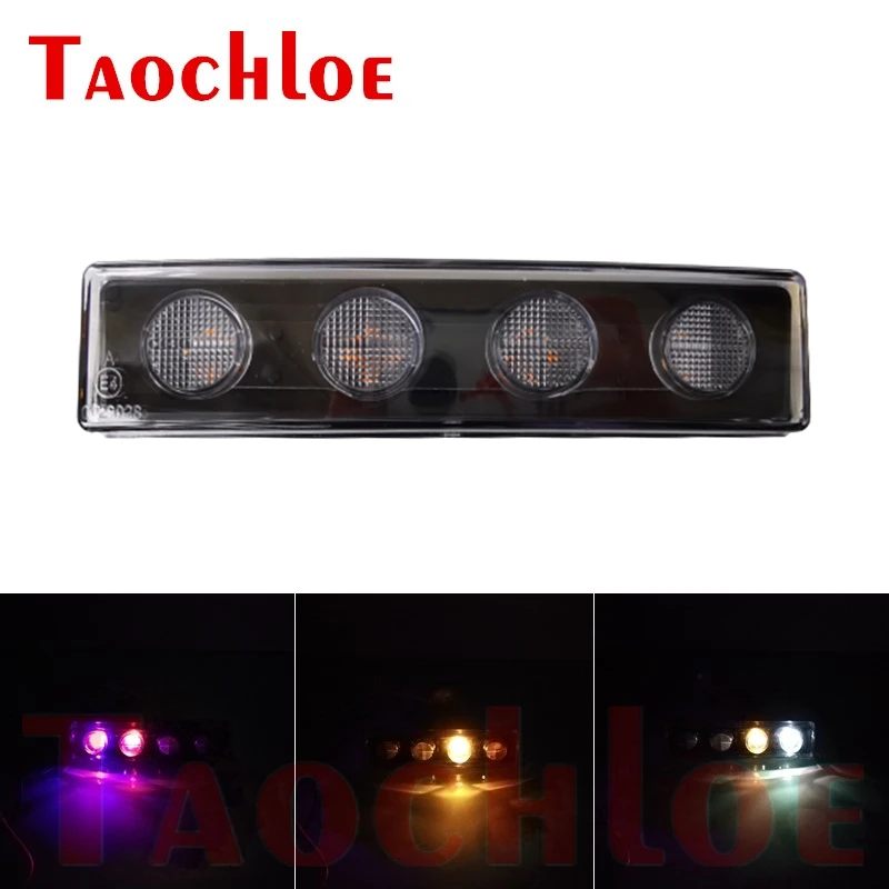 1Pc 24V Luci Stroboscopiche Sequenziali Per Scania Heavy Truck Cab Roof Top Lights Truck Parasole Light Water Flowing Signal Lamps