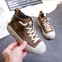 Для маленьких девочек и мальчиков замшевая обувь; легкая повседневная обувь для младенцев мягкая подошва Спортивная обувь на полиуретановой подошве Для детей Уличная обувь; ботинки для танцев Хип Топ детская обувь