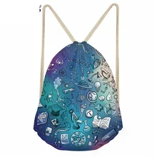 Jackherelook бренд радужные науки мужской женские сумка для шнурка сумка модные химический инструмент узор спортивные рюкзаки, сумки для путешествий