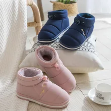 Ботильоны; женская плюшевая домашняя обувь; теплые зимние ботинки на платформе; женская повседневная обувь унисекс; Botas Feminina; размера плюс