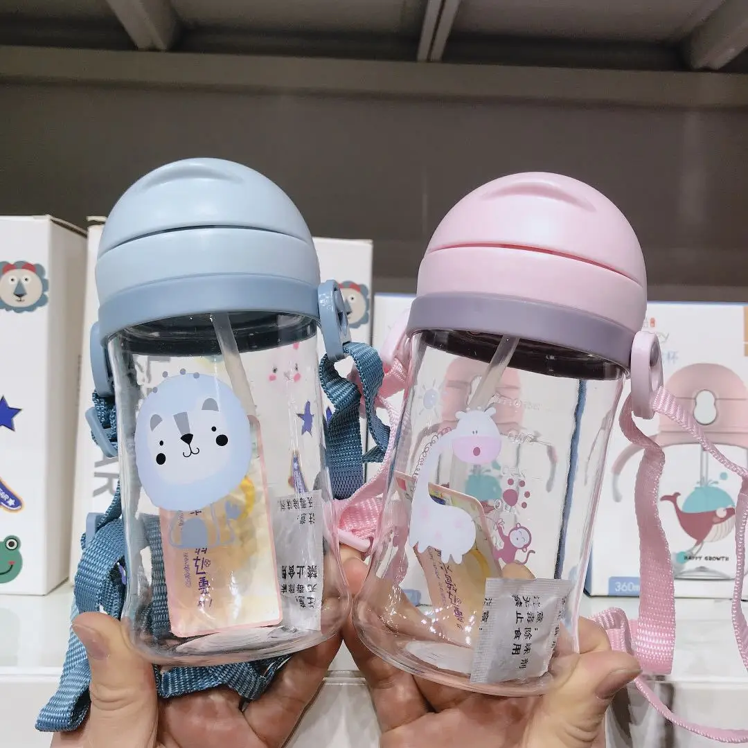 250/350ml Baby Feeding Cup with Straw Children Learn Drinking Bottle Kids Training | Мать и ребенок