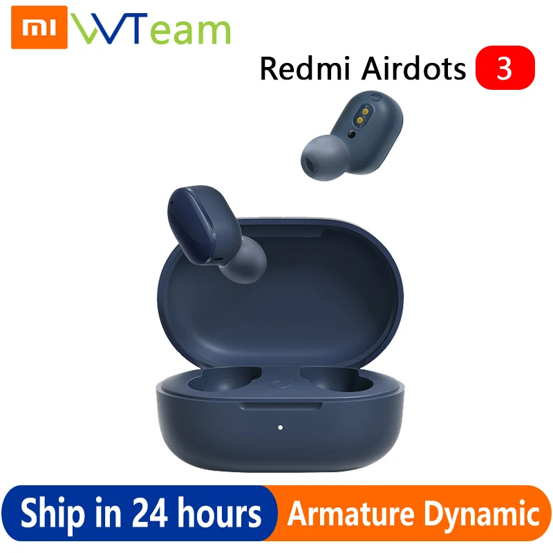 Photo Product Xiaomi Redmi AirDots 3 Earphone AptX Hybrid Vocalism Wireless Bluetooth 5.2 Mi True Wireless Headset CD-level Sound Quality