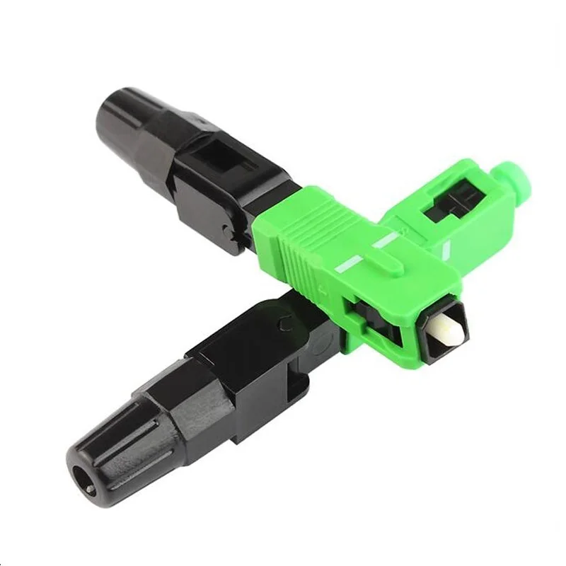 50/100/150/200PCS SC APC Single-Mode Fiber Optic Quick Connector FTTH Connector Free Shipping