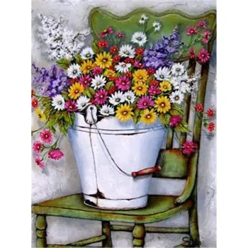 

Diamond Painting Flower Landscape White Daisies Rhinestones Pictures Diamond Mosaic Full Display Home Decor Diamond Embroidery