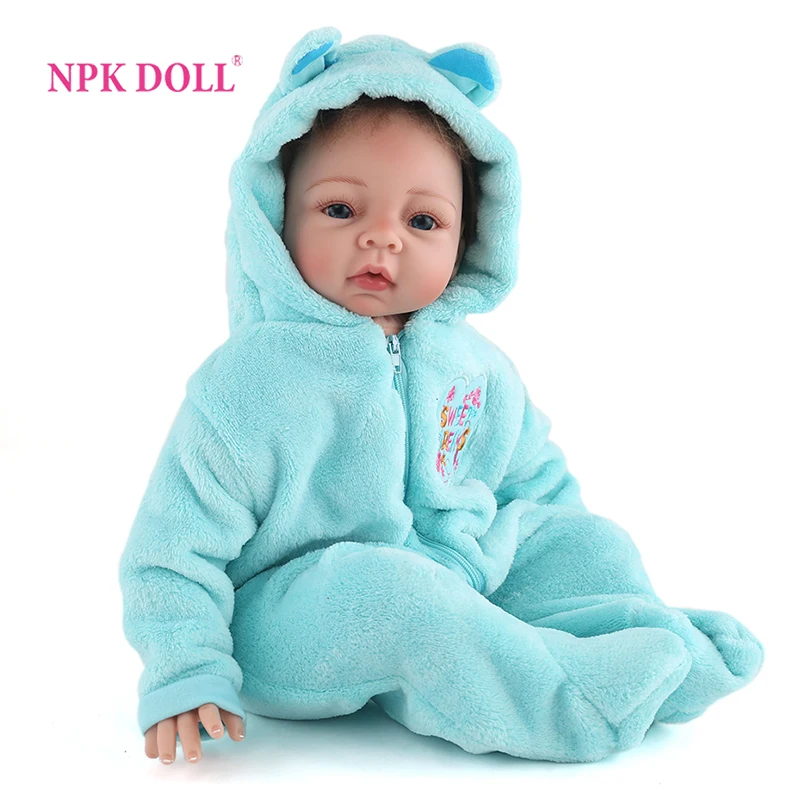 Кукла реборн NPKDOLL Реалистичная для новорожденных девочек размер 22 дюйма очень