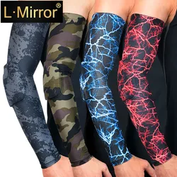 L.Mirror 1Pcs Arm Sleeve, Reachs Elbow Brace Support  Sleeve for Sport Workout Tennis Basketball Yoga Weightlifting Arthritis