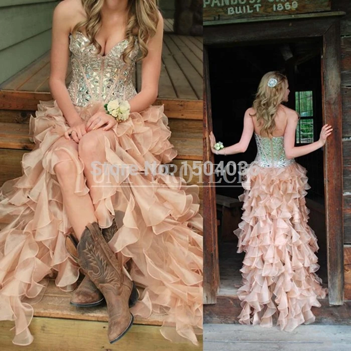 Vestido de festa Новое поступление милые праздничные платья на заказ из органзы с бисером Длинные Выпускные платья больших размеров