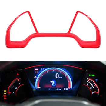 

Red Dashboard Trim Frame Instrument Panel For Honda civic 2016-2017 Accessories 1pc