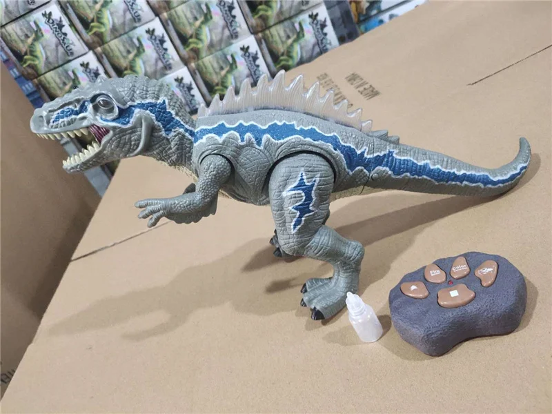 Spray Dinosaur Kids Pet Remote Control Toys Walking Tyrannosaurus Animal Model Color Light Sounds Children Gift 6