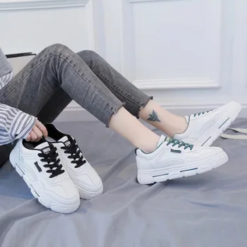 

2019 tide shoes winter new wild sports shoes plus velvet cotton shoes