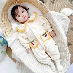 Bear Leader – combinaisons en velours pour enfants, vêtements pour bébés, poupée, barboteuse, âge de princesse, dessin animé cerise 