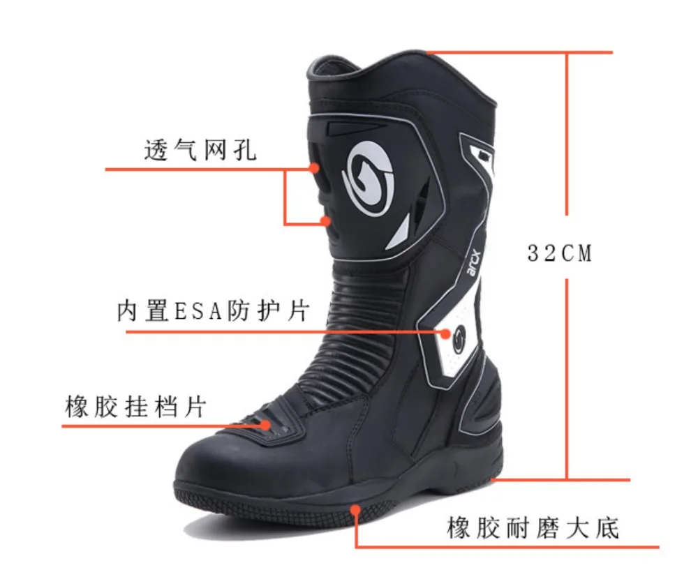 ARCX Водонепроницаемые кожаные ботинки в байкерском стиле; уличные туристические сапоги; размеры 39-45