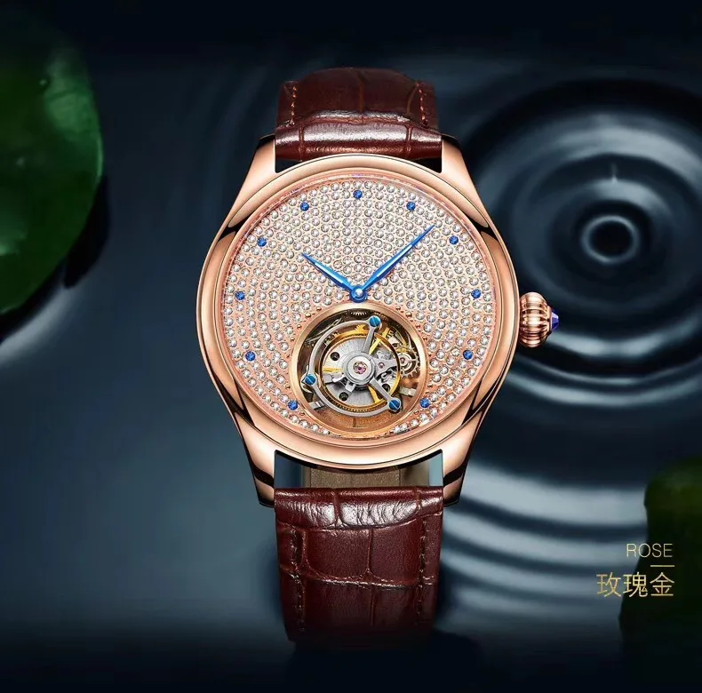 WG09208 мужские часы Топ бренд подиум роскошный европейский дизайн автоматические механические часы