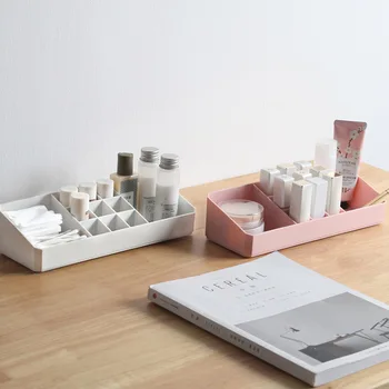 

Simple Isolation Packing Multi-part Lipstick Storage Box Thickened Desktop Storage Box Dressing Table Lipstick Finishing Box