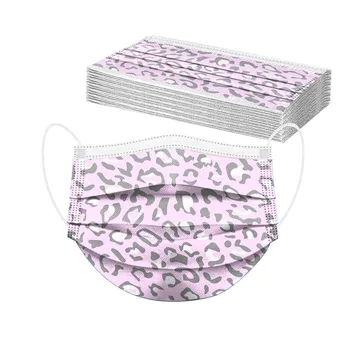 

Children's Cashew Flower Mouth Masks Fashion Leopard Print Masks Three Layer Protective Disposable Breathable Mask Mascarillas