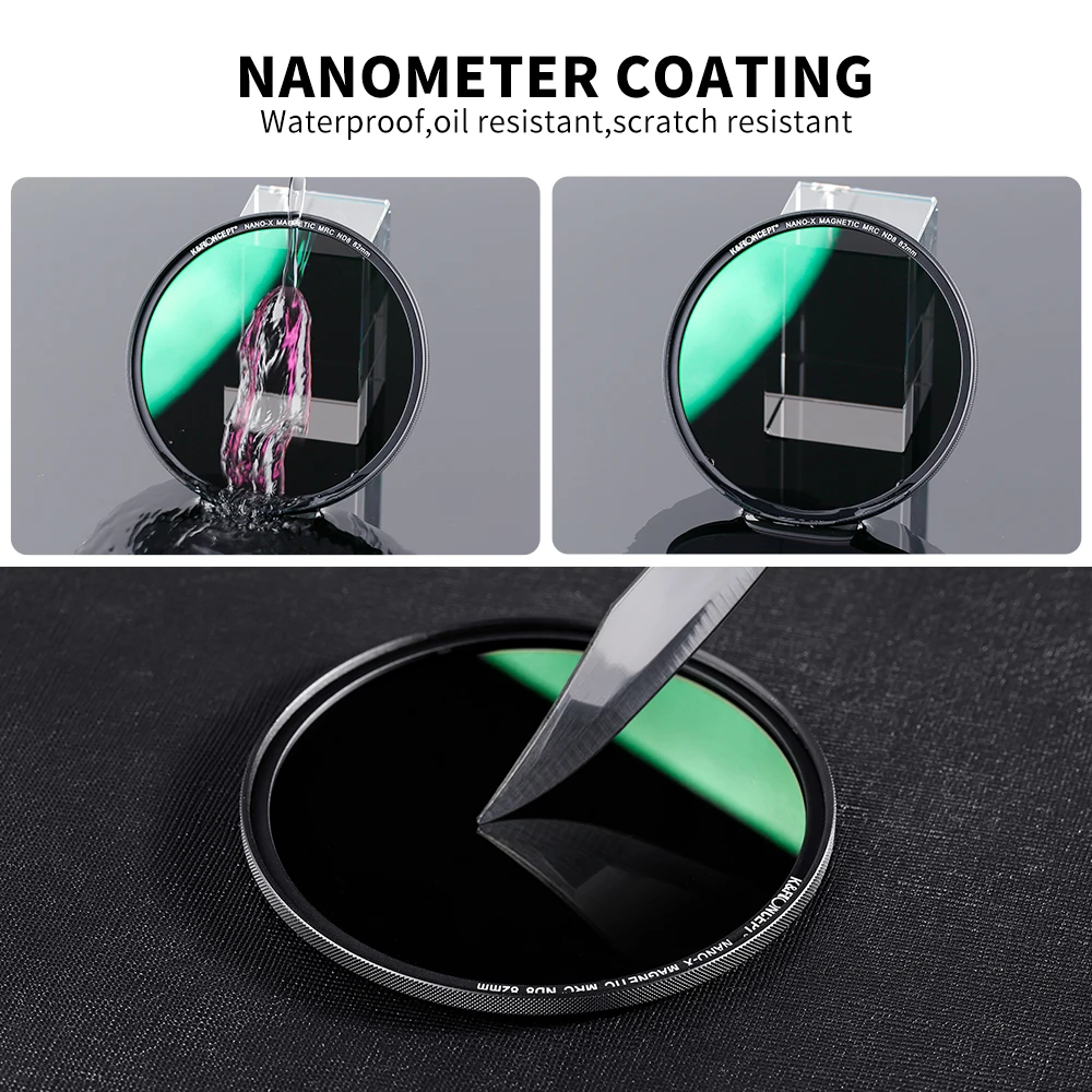 Concept Filtro Magnético de Lente de Câmera Nano-x Tampa de Lente Revestimento Multi-camada 49 mm 52 mm 58 mm 62 mm 67 mm hd Nd8 k & f - Image 4