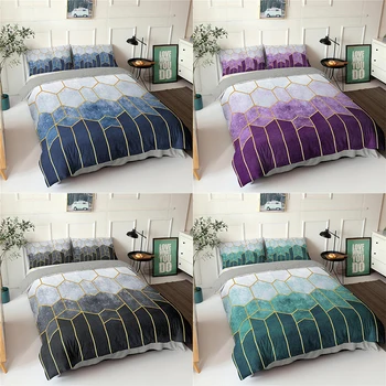 

Northern Europe Geometry Duvet Cover Bedding Set Queen Size Comforter Bed Cover Set Bedclothes Home textiles King Size