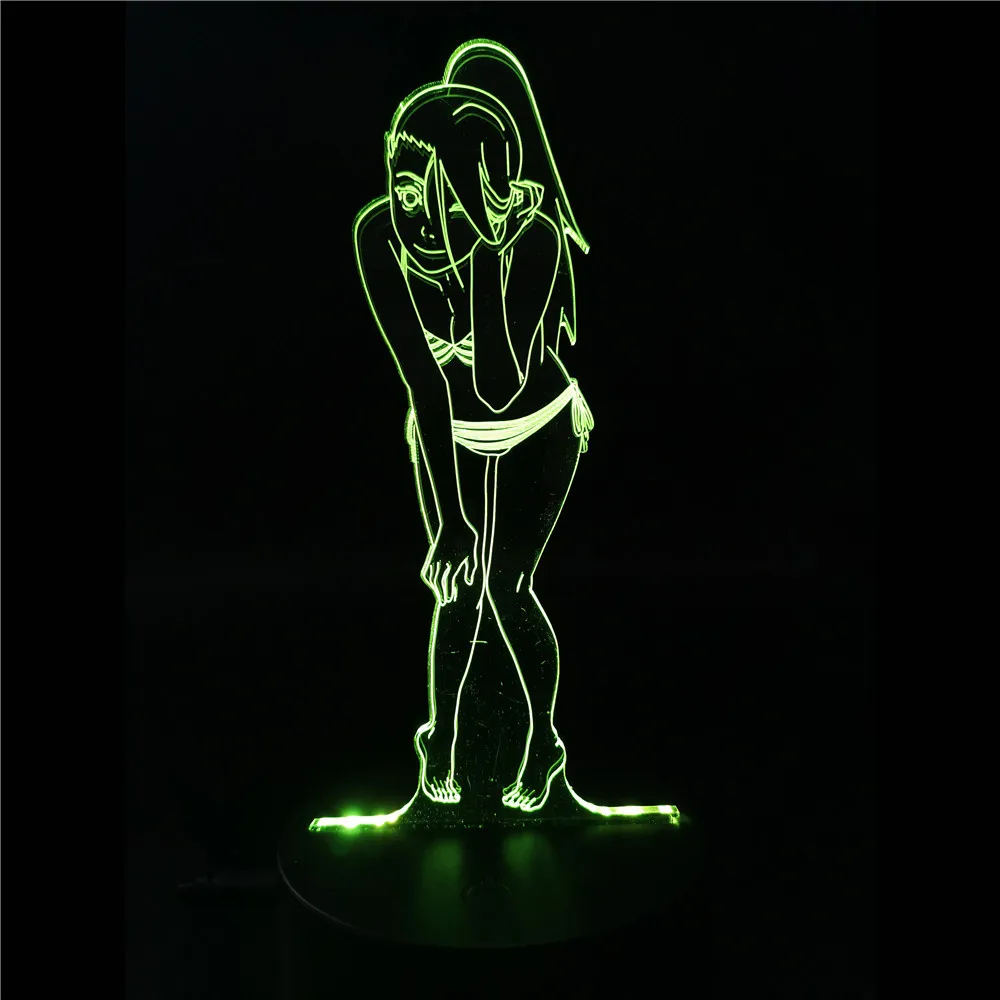 

2020 Customize Anime Naruto 3d Night Light Kids Led Night Light for Children Battery Power Usb Lamp
