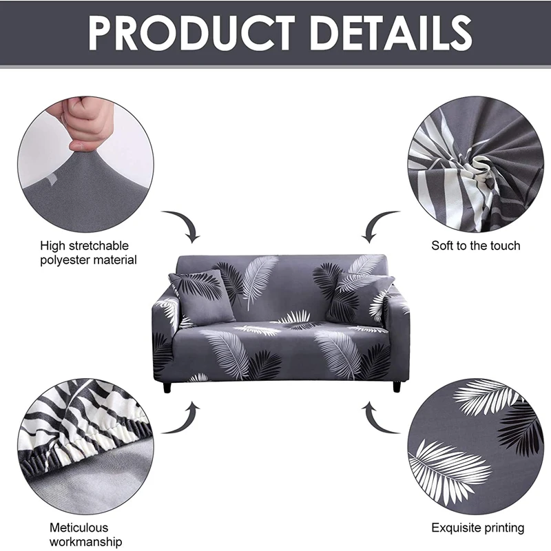 floral stretch sofa cover couch cover slipcovers armchair corner sofa cover chaselong protector for pets and kids fully wrap 4