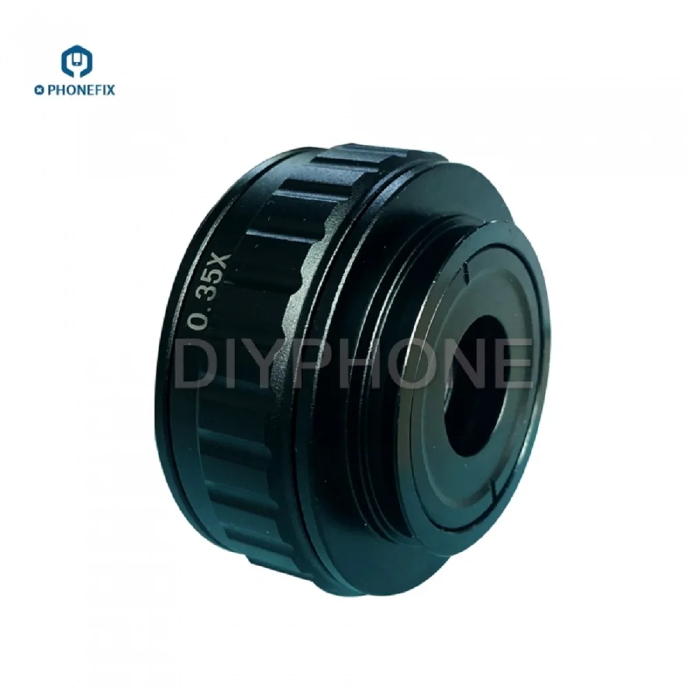 PHONEFIX 0.35x C-mount адаптер объектива для Simul Focal Тринокулярный Стерео микроскоп HDMI VGA USB видео камера адаптер объектива