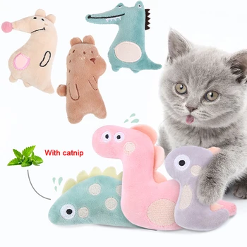 

New 2020 Mini Cat Chew Toy Catnip Toy Fun Interactive Plush Cat Tooth Toy Pet Kitten Claw Thumb Bite Catnip Hot