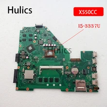 Hulics оригинальная материнская плата X550CC X550VB для ноутбука ASUS A550C X550CL R510C, тестовая оригинальная материнская плата 4G ram I5-3337U/3317U cpu