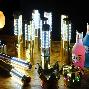 

BEIAIDI LED Rechargeable Sparkler Strobe Baton Flashing Stick For Wine Champagne Bottle Stopper KTV Bar Nightclub Strobe Baton