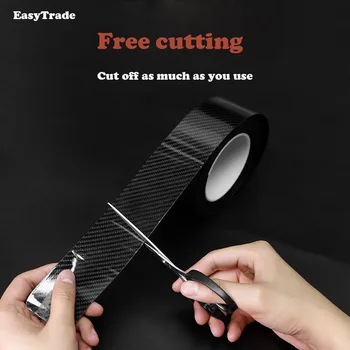 

Car Body Trim Carbon Fiber on Car Stickers Door Bumper Trunk Decoration Accessories For Volkswagen vw Touran 2004-2016