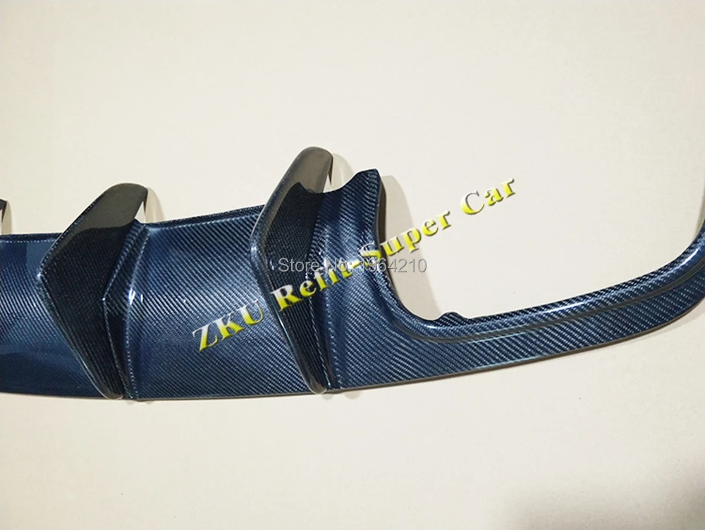 Для Mercedes Benz W204 C63 AMG 4 двери 09-11 Prophas AMG стиль углеродного волокна задний бампер диффузор бампер спойлер протектор
