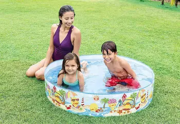 

1220x250mm Inflatable Swimming Pool With Animal Printed Removable Bath Tub Paddling Pool Household Children Kids Baby Water Pool