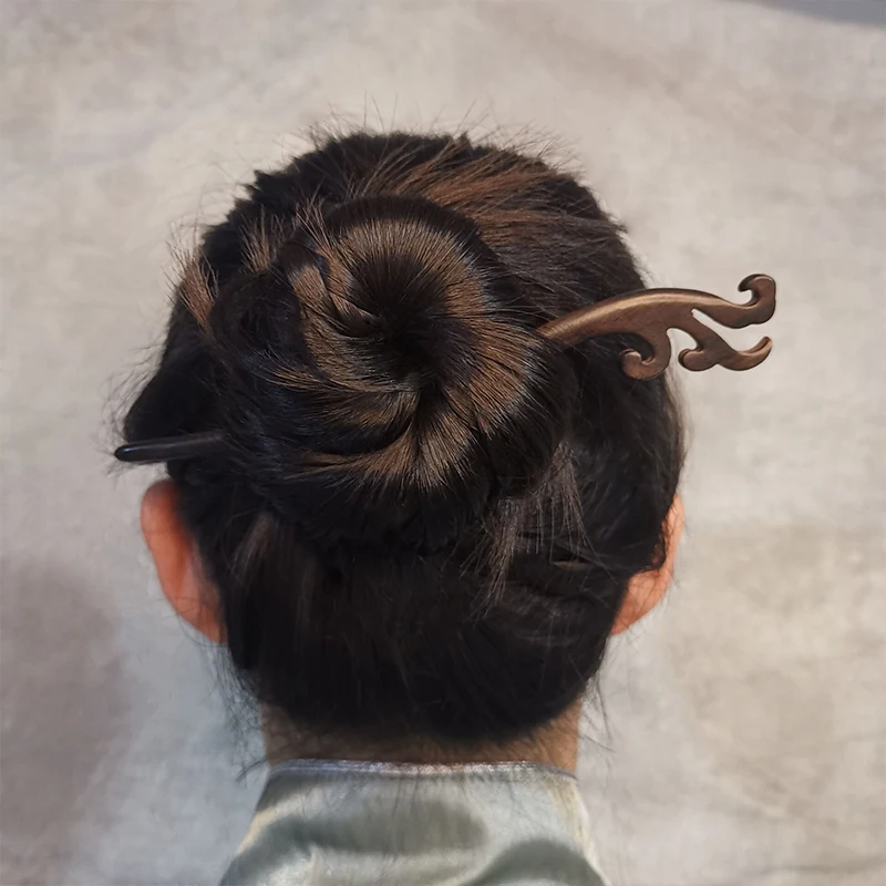 Деревянная заколка Hanfu головной убор женский простой антикварные аксессуары для волос шпилька для волос из сандалового дерева древний костюм pan hair wild jewelry