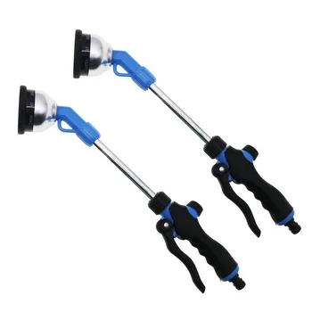 

Best 2Pcs 9 Functions Long Rod Spray Hose Nozzle Garden Irrigation Plant Watering Car Wash Water Jet Clean Tool