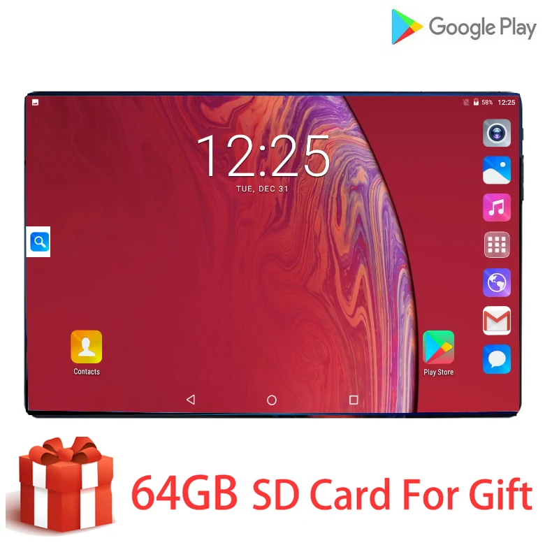 2020 новый дизайн глобальная версия T10 планшеты 6G + 128GB 8MP камера MTK Восьмиядерный 10