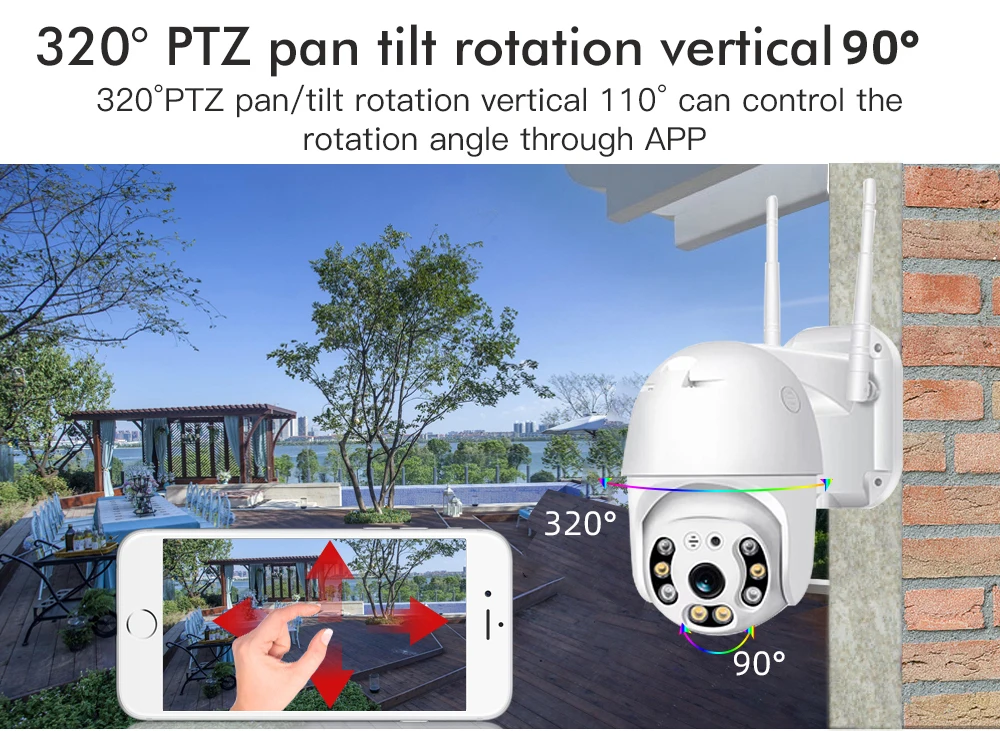 SDETER 1080P PTZ IP камера наружная скоростная купольная беспроводная камера безопасности Wi-Fi камера наружная панорамируемая зум непогодная CCTV камера P2P