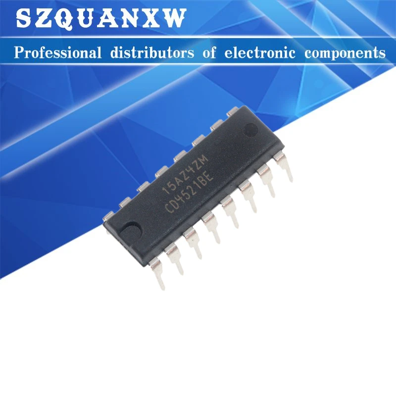 10 Pz Cd4521Be Dip16 Tc4521Bp Dip-16 Cd4521 Dip Ic Nuovo E Originale