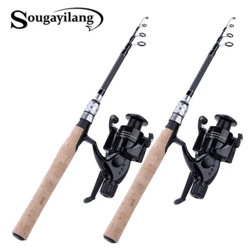 

Sougayilang 1.8M 2.1M 2.4M Feeder Fishing Rods Combo Telescopic Fishing Rods with Spinning Reel Fishing Pole Tackle